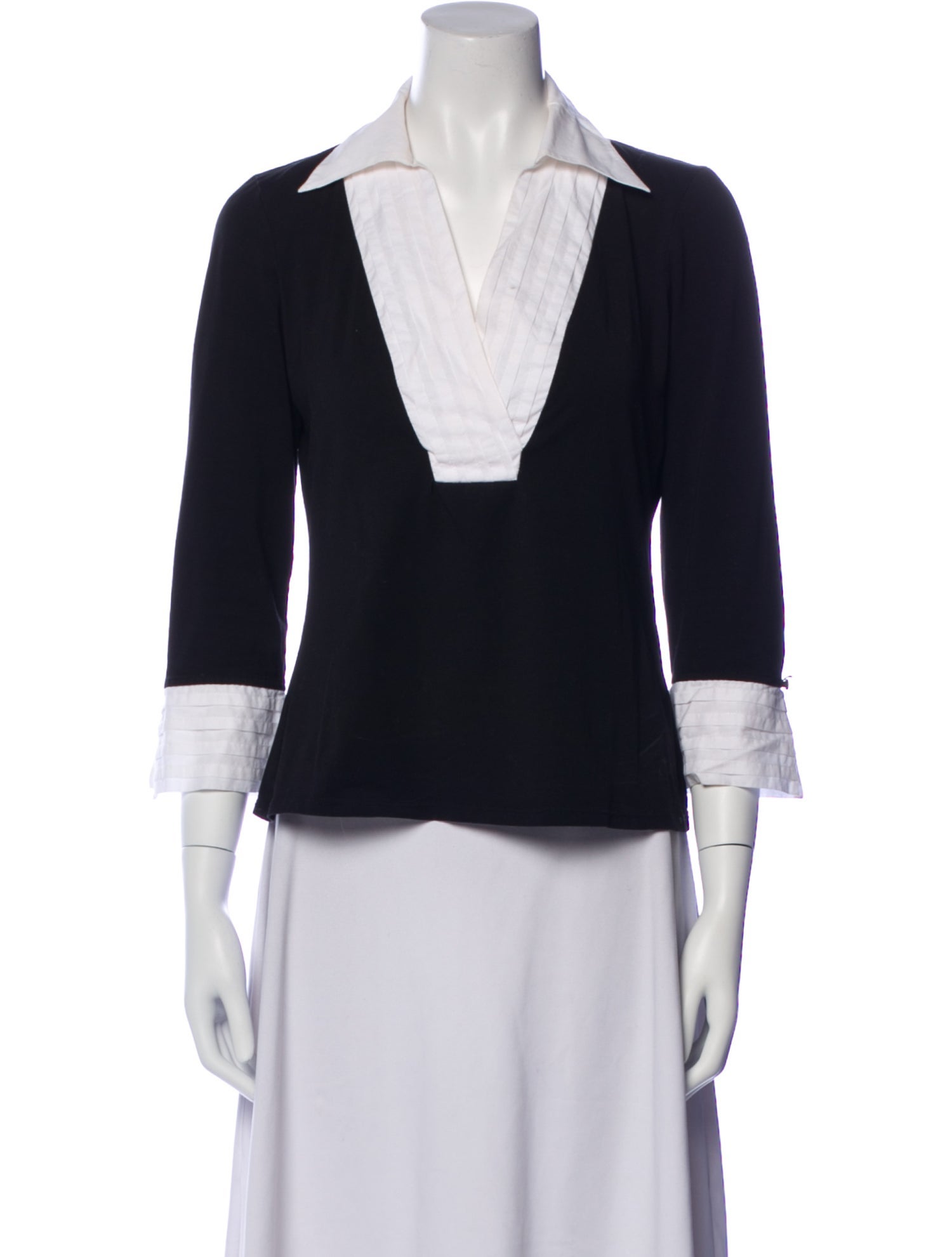 Anne Fontaine Three-Quarter Sleeve Polo