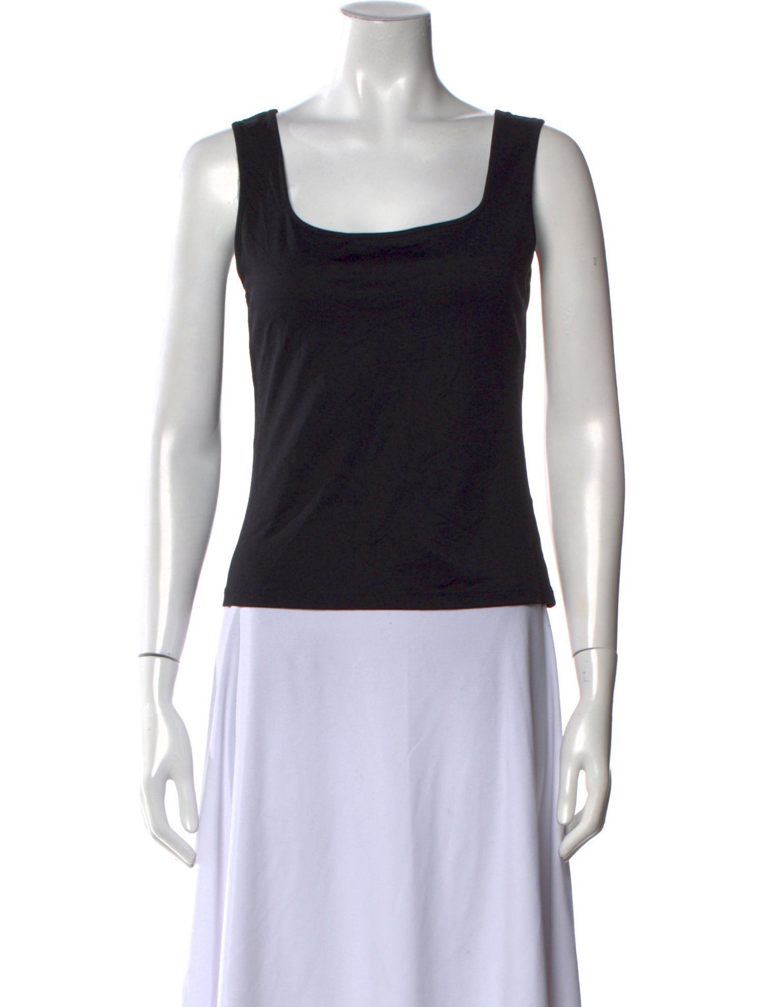 Anne Fontaine Square Neckline Sleeveless Top