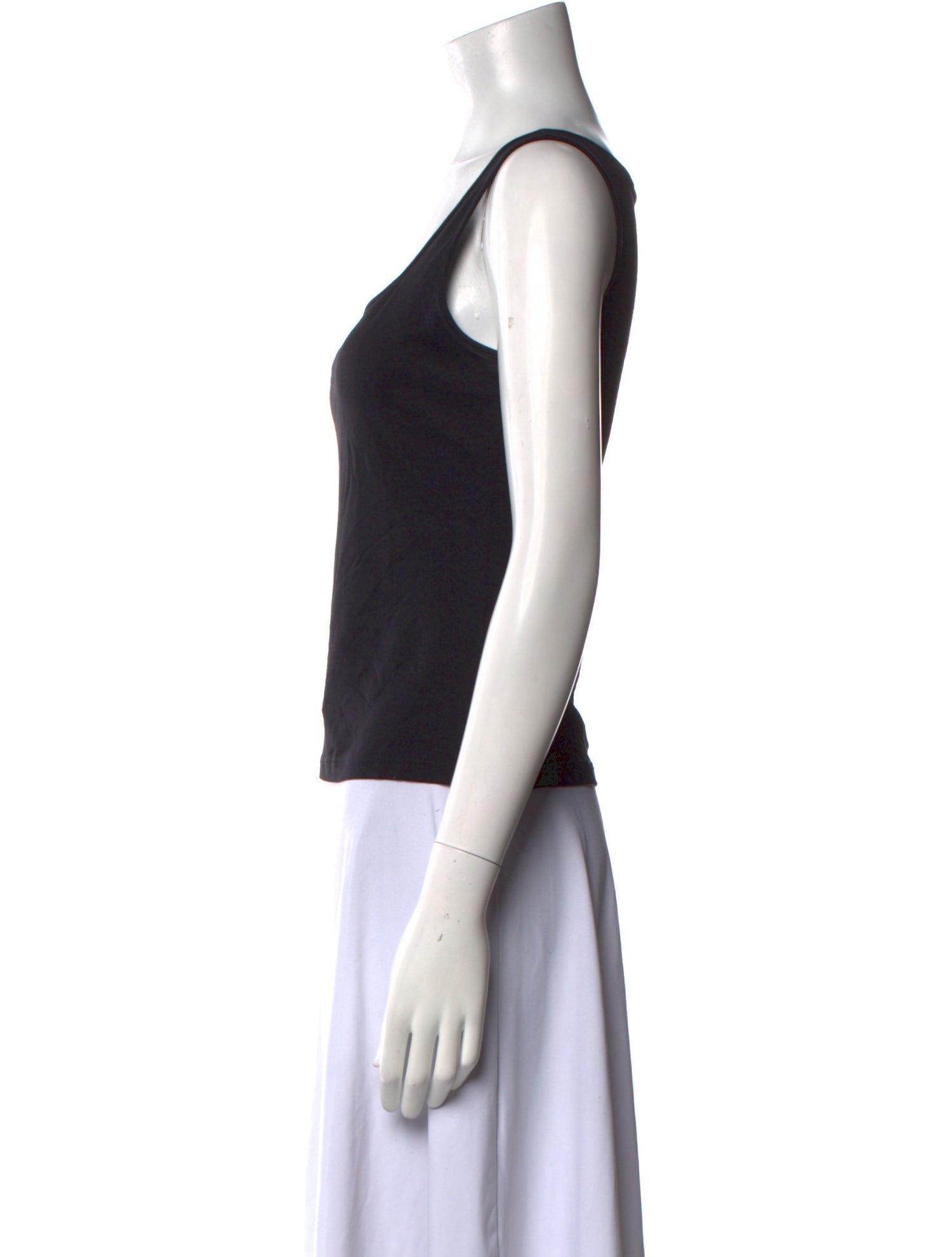 Anne Fontaine Square Neckline Sleeveless Top