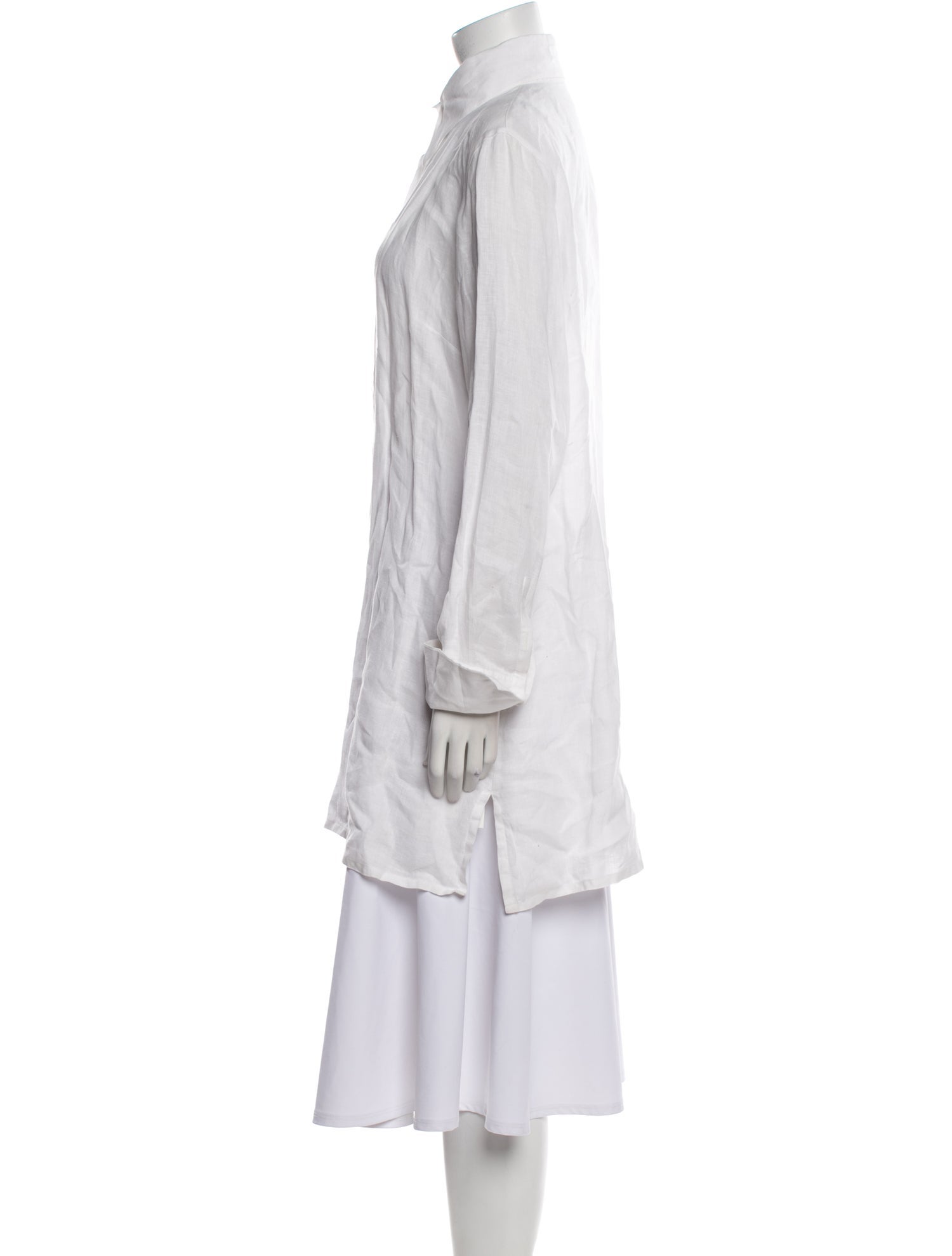 Anne Fontaine Linen Long Sleeve Tunic