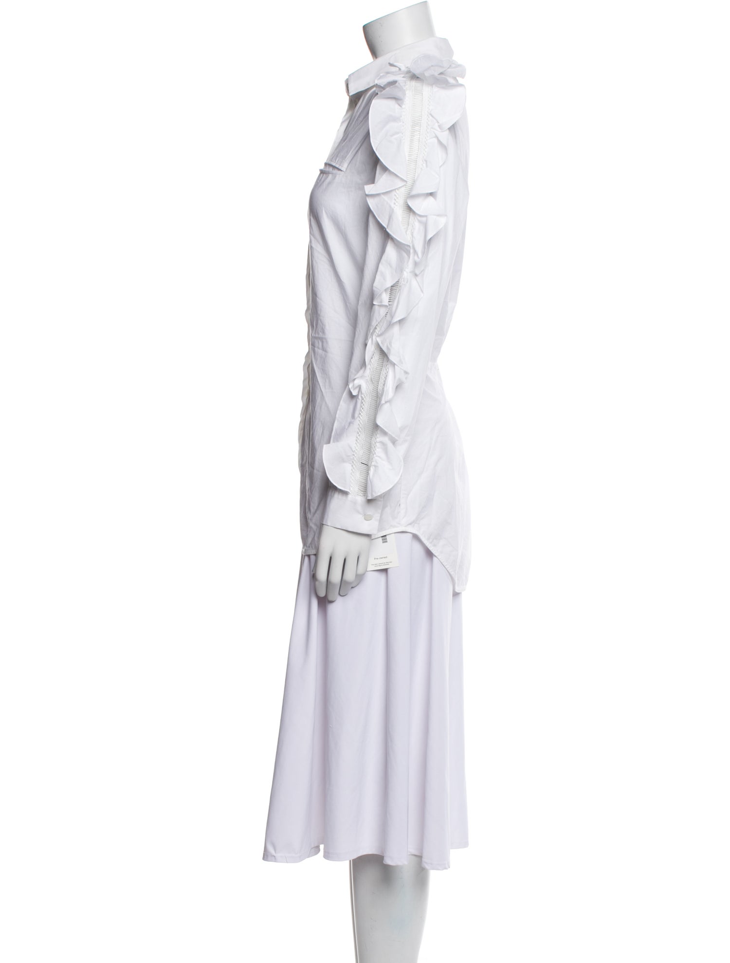 Anne Fontaine Long Sleeve Button-Up Top