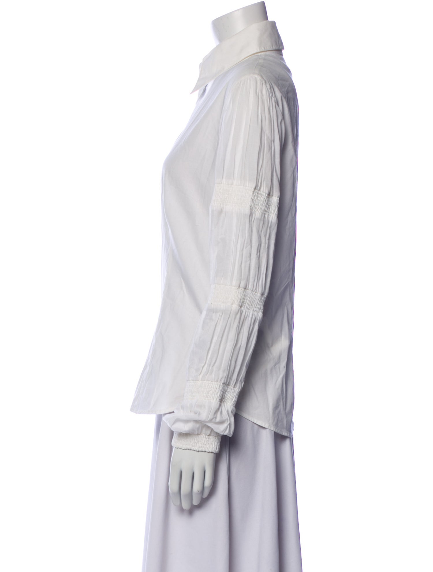 Anne Fontaine Long Sleeve Button-Up Top