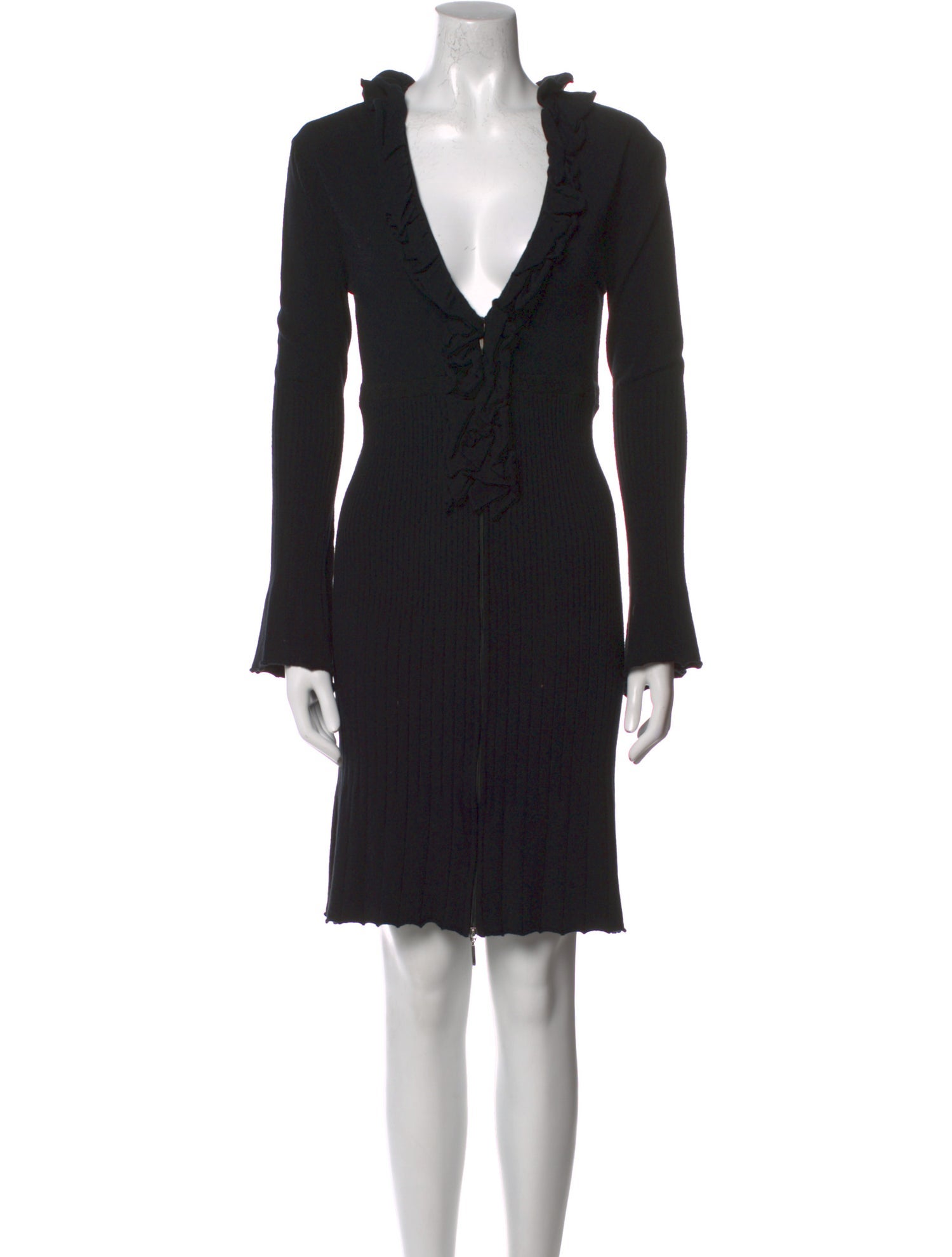 Anne Fontaine V-Neck Mini Dress