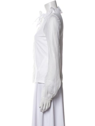 Anne Fontaine Long Sleeve Button-Up Top