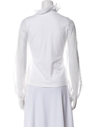 Anne Fontaine Long Sleeve Button-Up Top