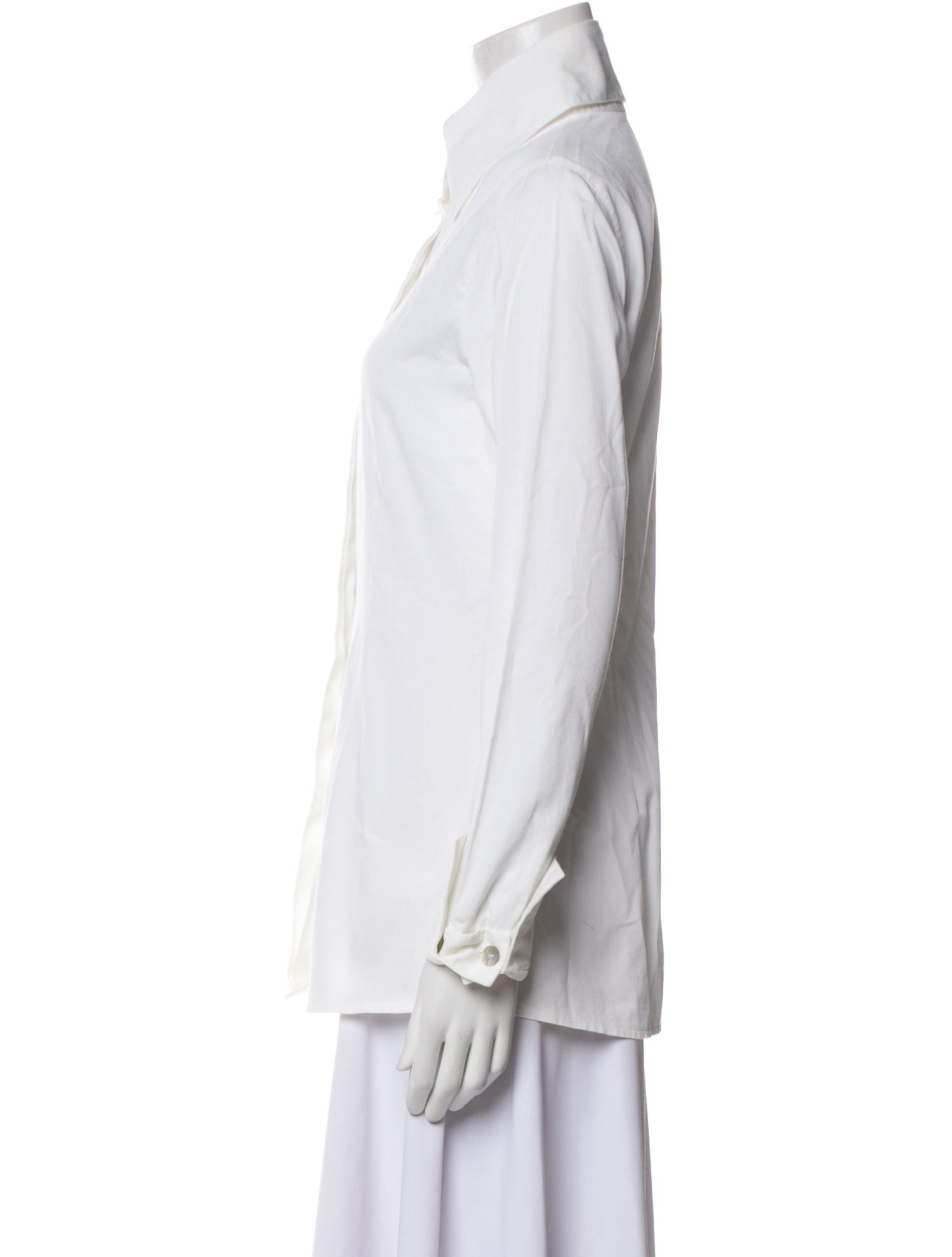 Anne Fontaine Long Sleeve Button-Up Top