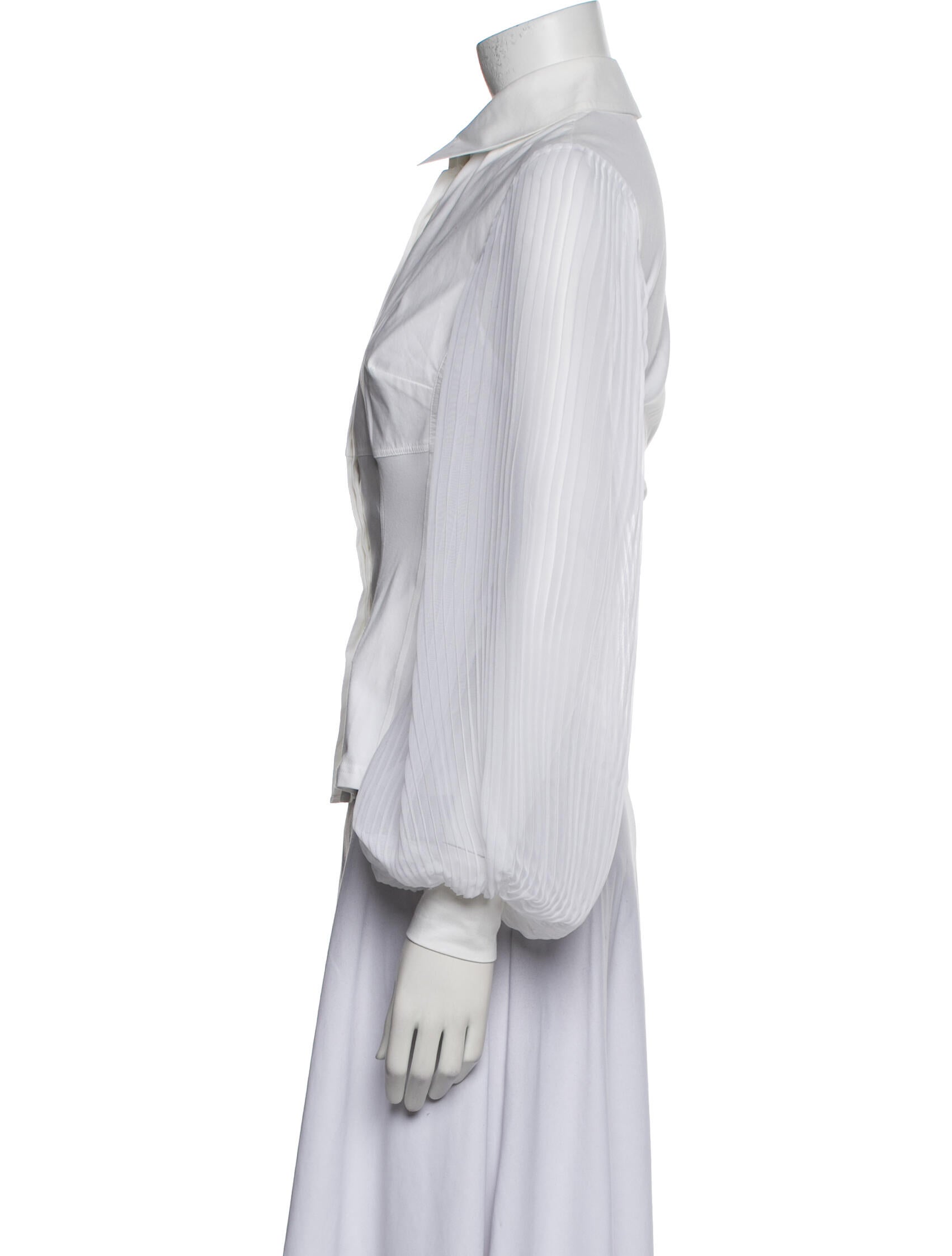 Anne Fontaine Long Sleeve Button-Up Top