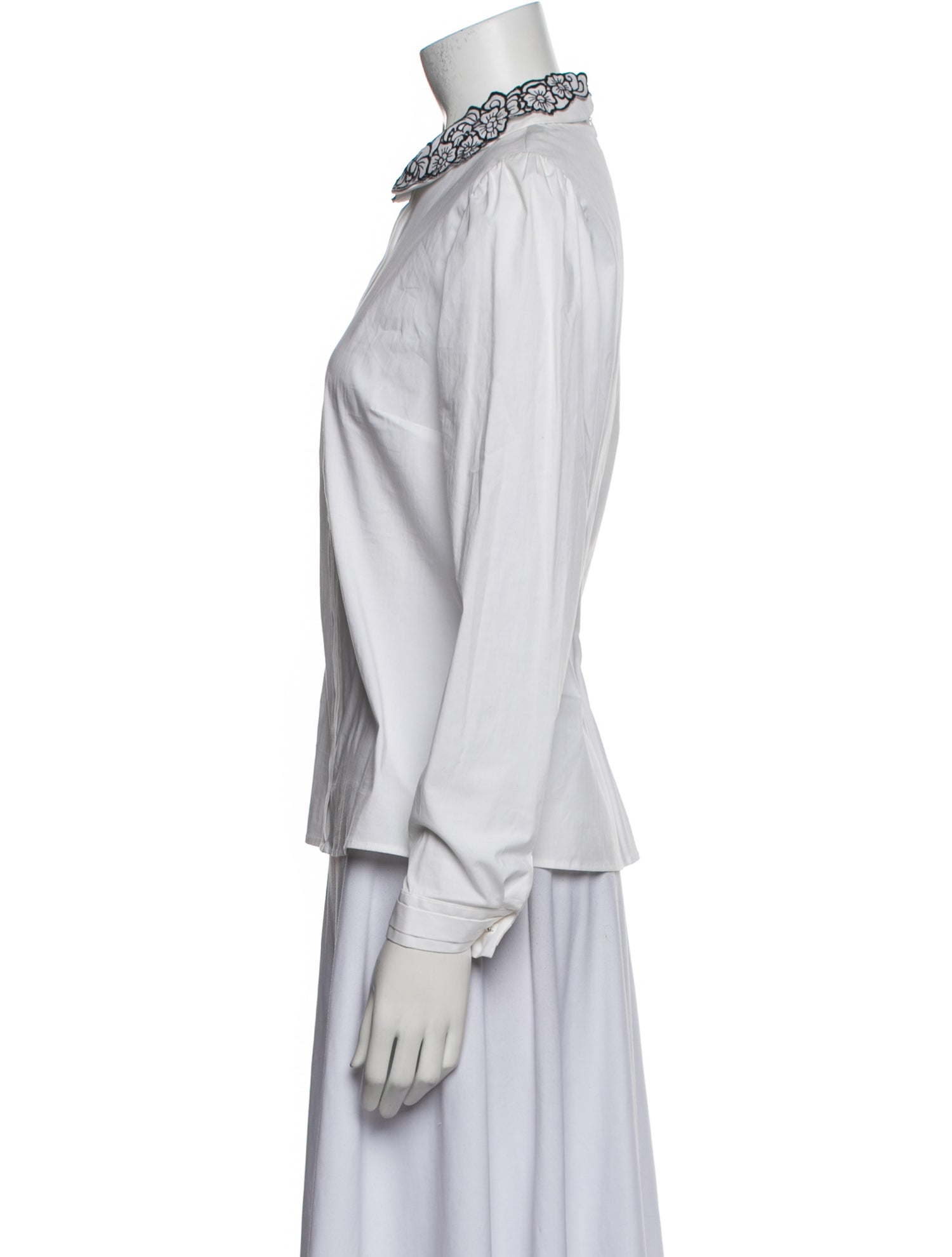 Anne Fontaine Long Sleeve Button-Up Top