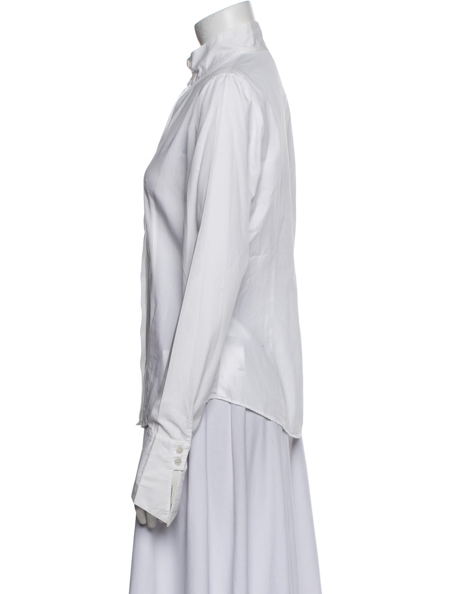 Anne Fontaine Long Sleeve Button-Up Top