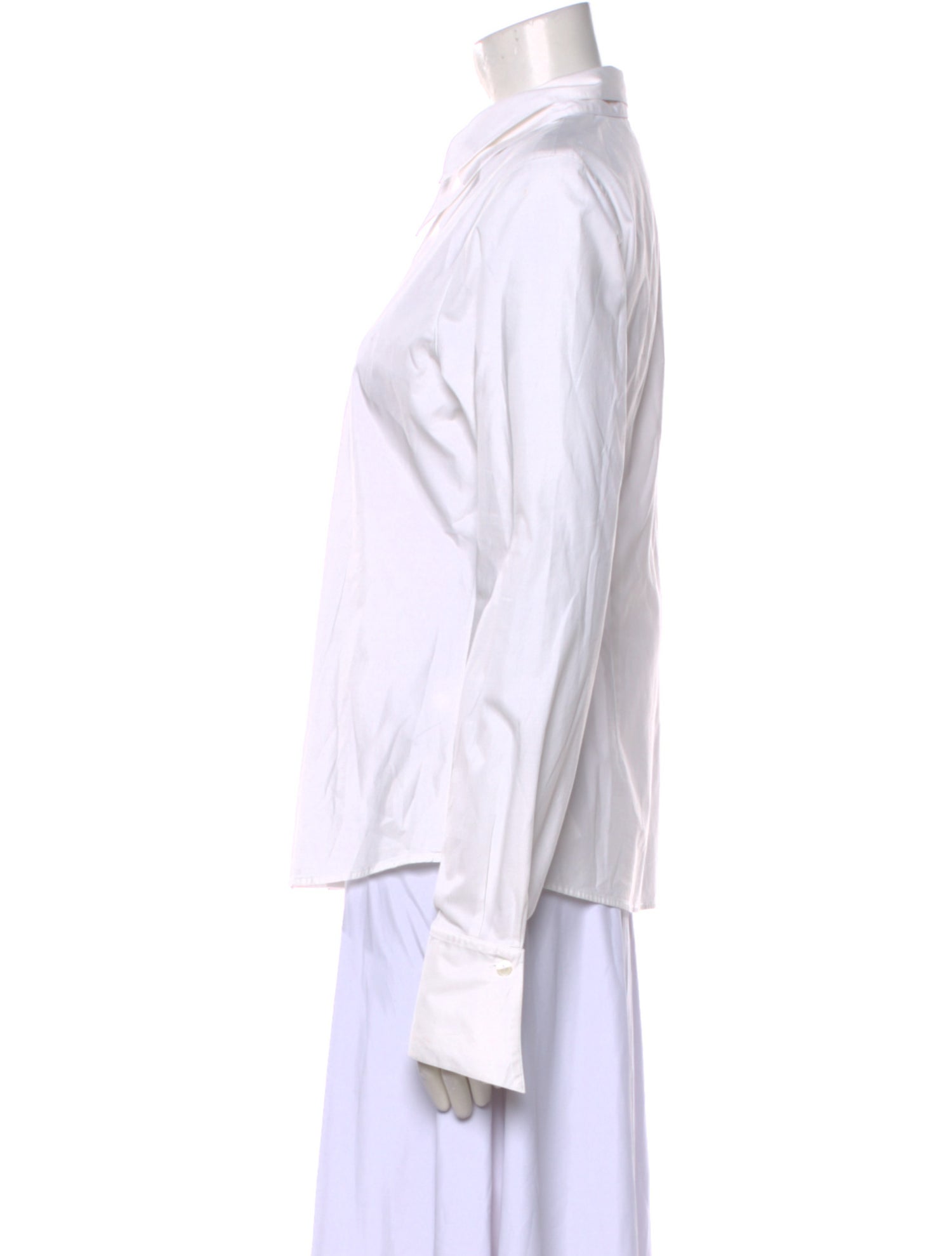 Anne Fontaine Long Sleeve Button-Up Top