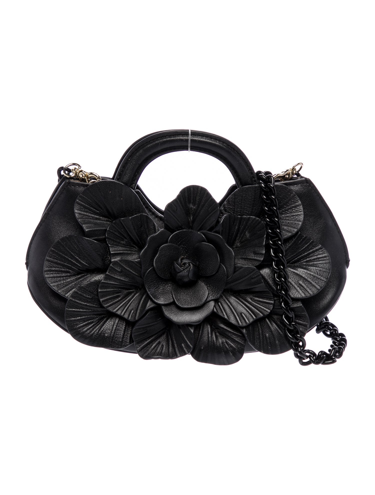 Anne Fontaine Leather Top Handle Bag