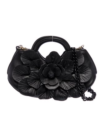 Anne Fontaine Leather Top Handle Bag