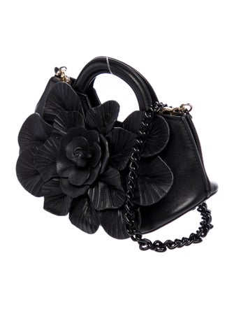 Anne Fontaine Leather Top Handle Bag