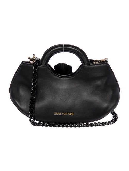 Anne Fontaine Leather Top Handle Bag