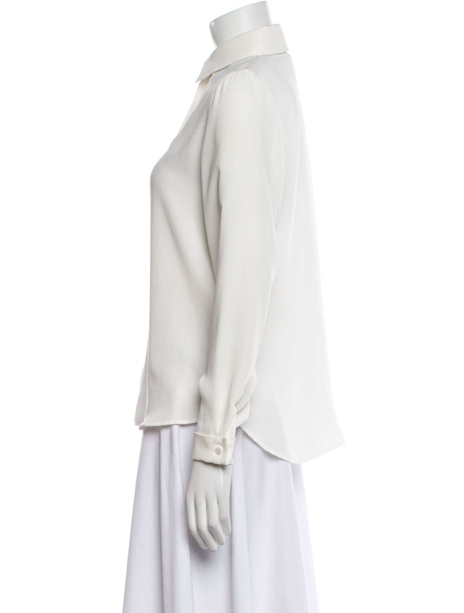 Anne Fontaine Long Sleeve Button-Up Top