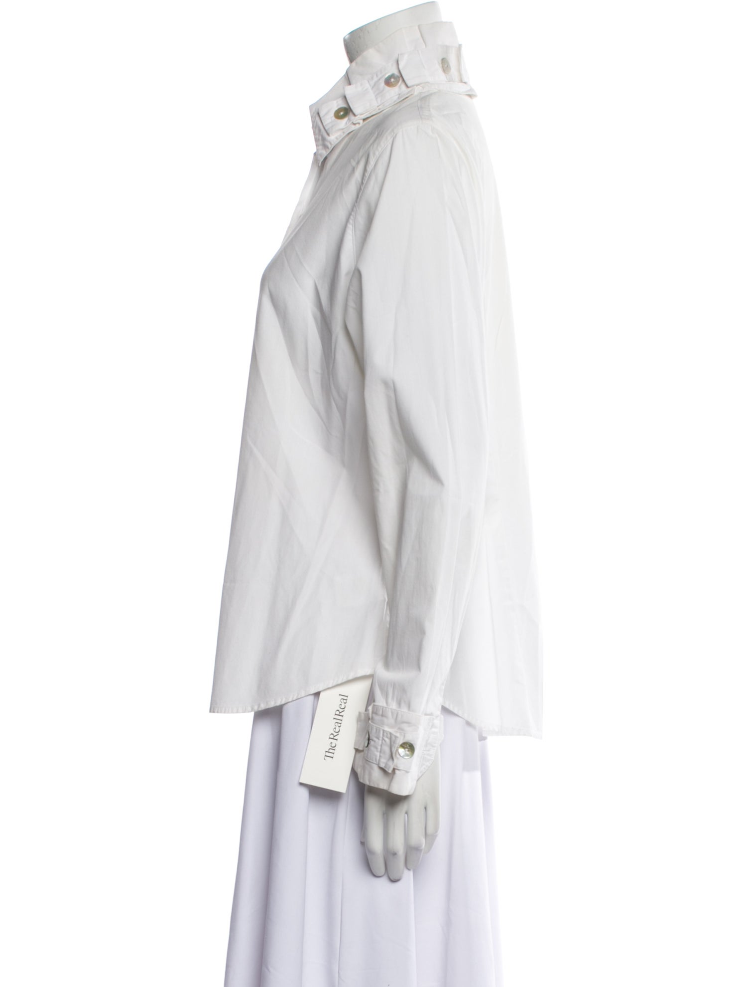 Anne Fontaine Long Sleeve Button-Up Top