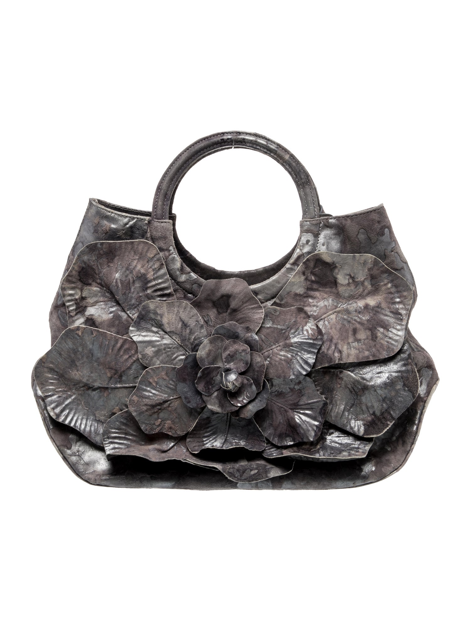 Anne Fontaine Suede Top Handle Bag