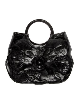 Anne Fontaine Leather Top Handle Bag
