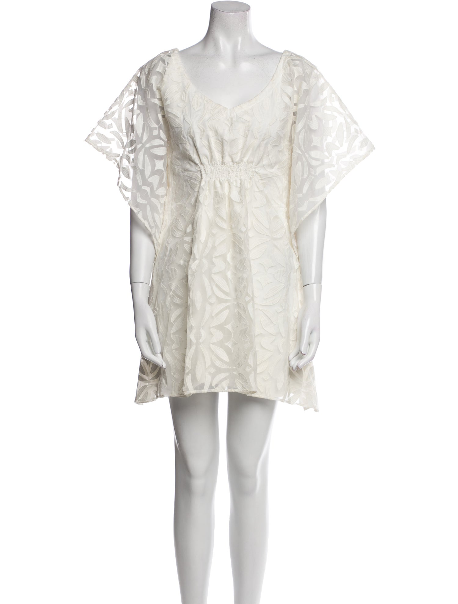 Anne Fontaine Scoop Neck Mini Dress