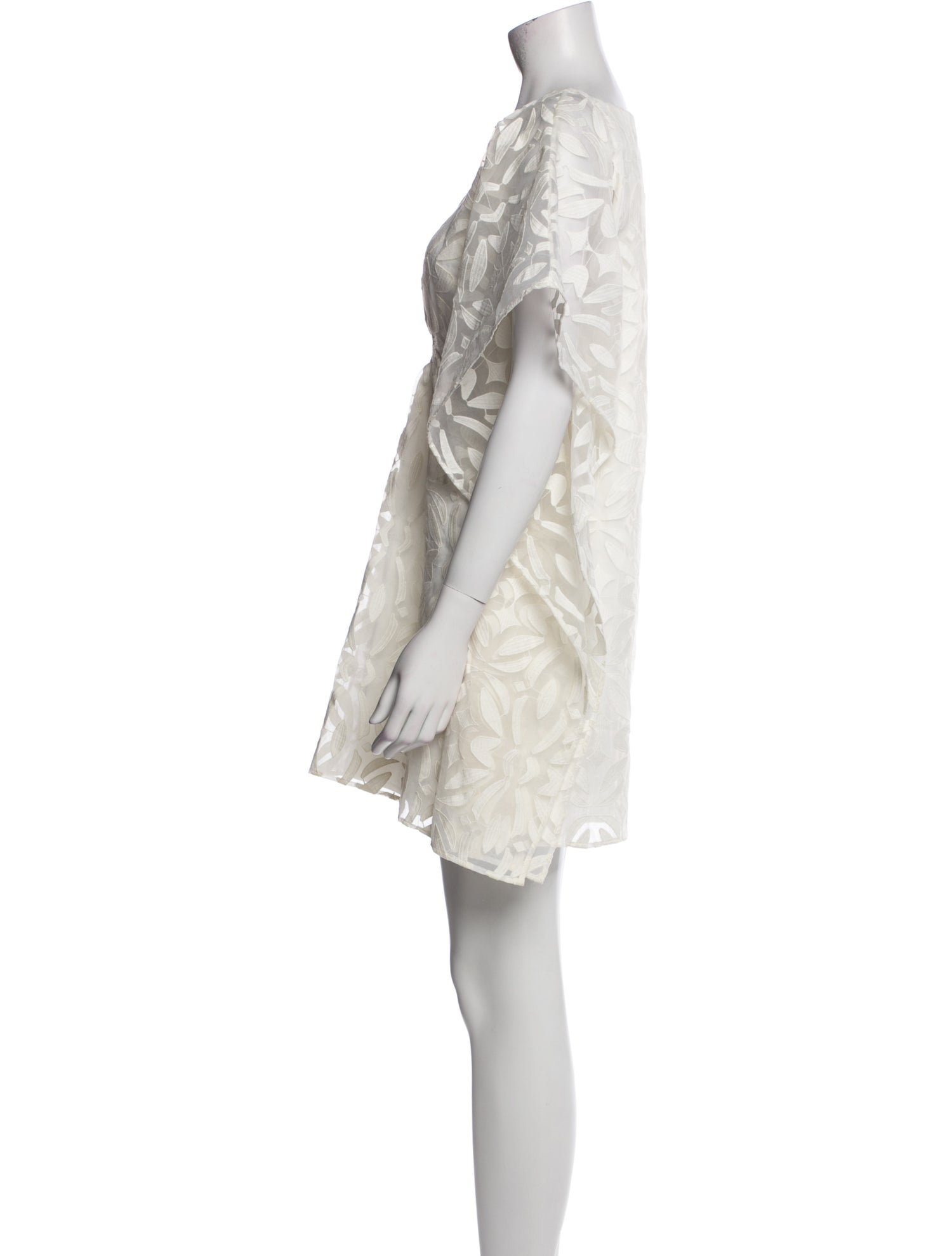 Anne Fontaine Scoop Neck Mini Dress