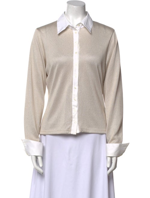 Anne Fontaine Long Sleeve Button-Up Top