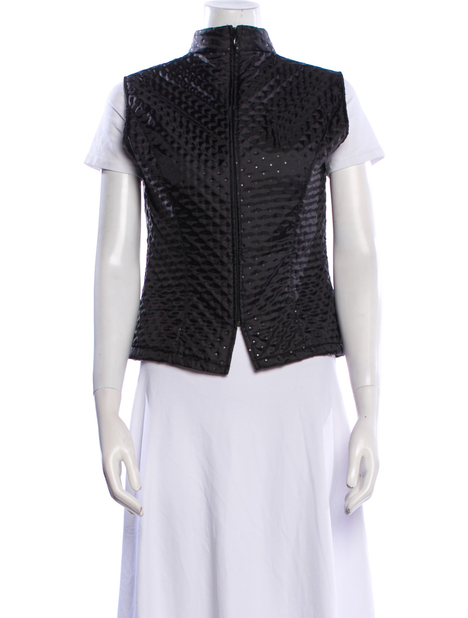 Anne Fontaine Houndstooth Print Vest