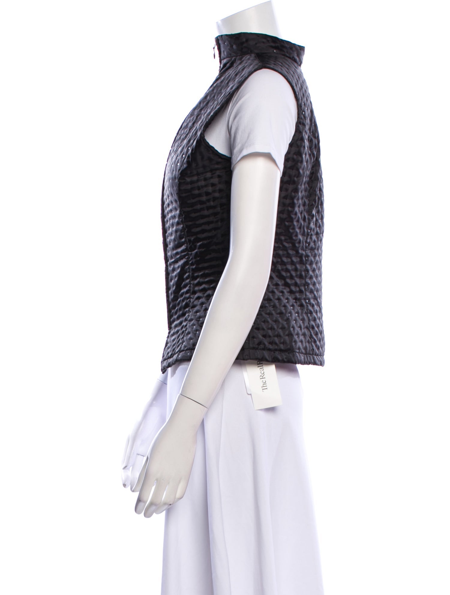 Anne Fontaine Houndstooth Print Vest