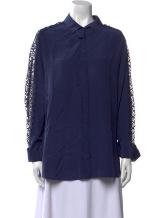 Anne Fontaine Long Sleeve Button-Up Top