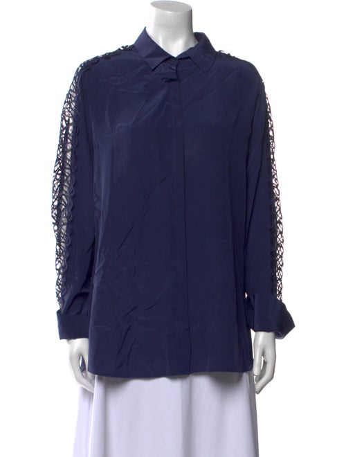 Anne Fontaine Long Sleeve Button-Up Top