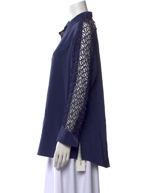 Anne Fontaine Long Sleeve Button-Up Top