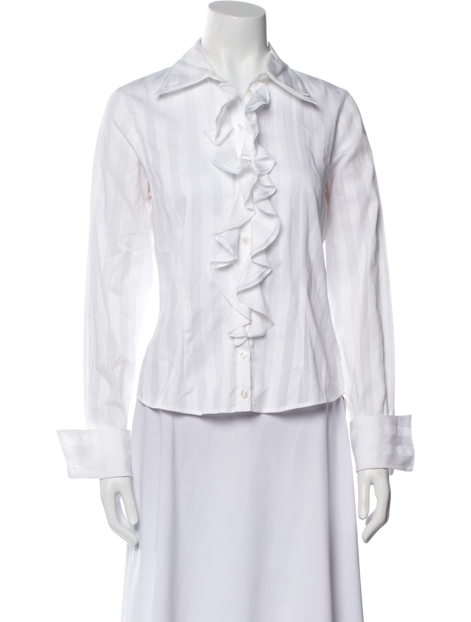 Anne Fontaine Long Sleeve Button-Up Top