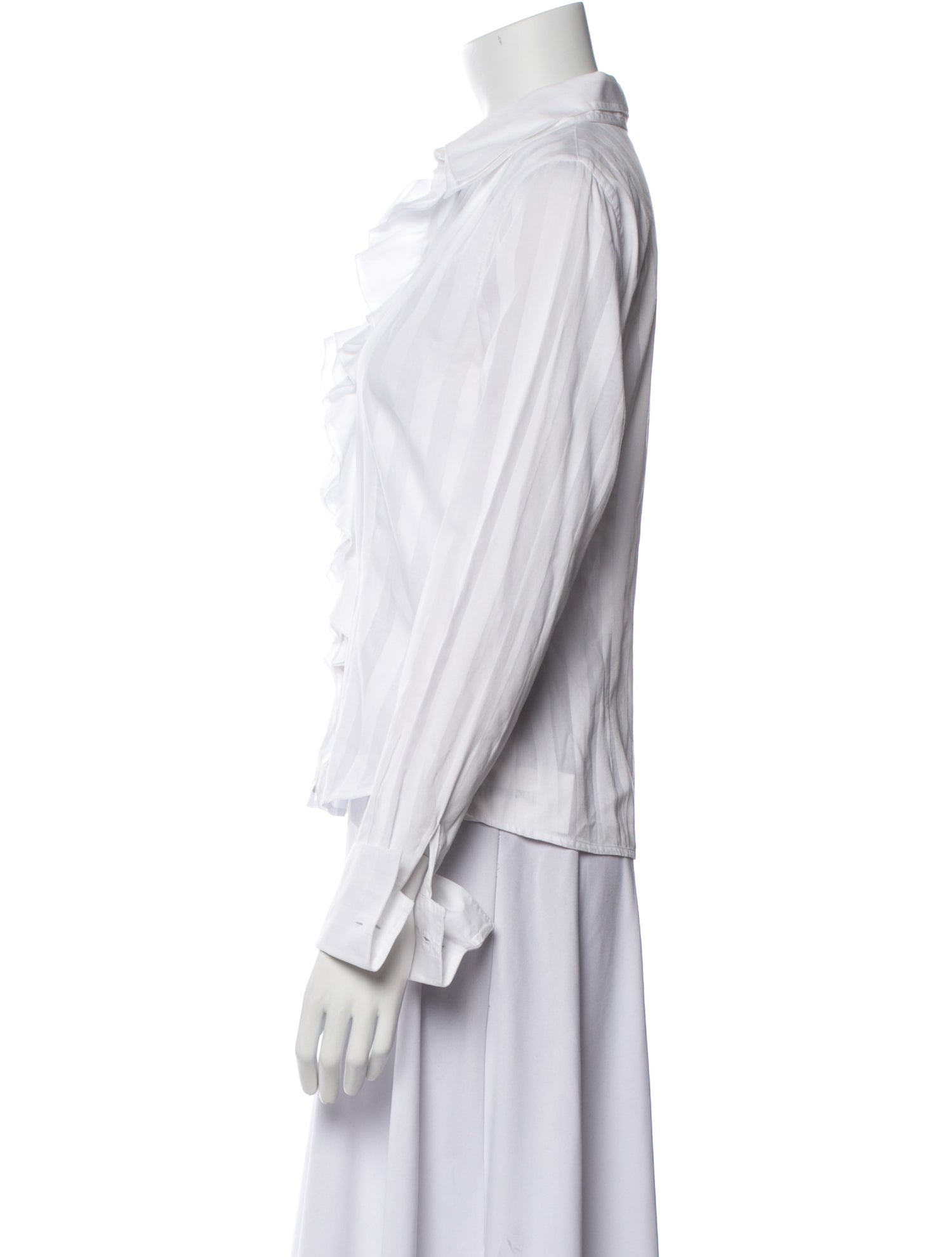 Anne Fontaine Long Sleeve Button-Up Top