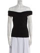 Anne Fontaine Off-The-Shoulder Short Sleeve Top