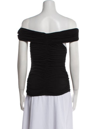 Anne Fontaine Off-The-Shoulder Short Sleeve Top