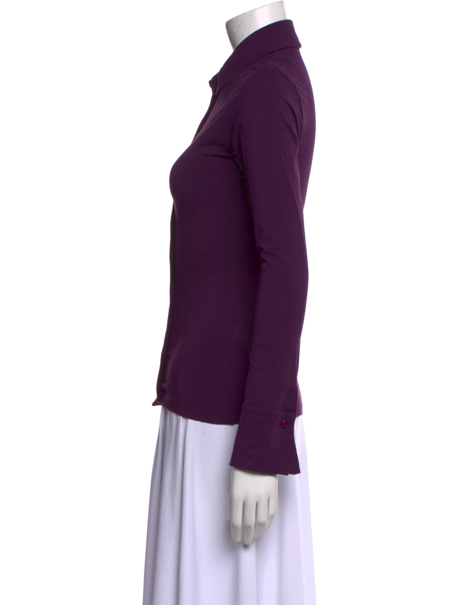 Anne Fontaine Long Sleeve Button-Up Top