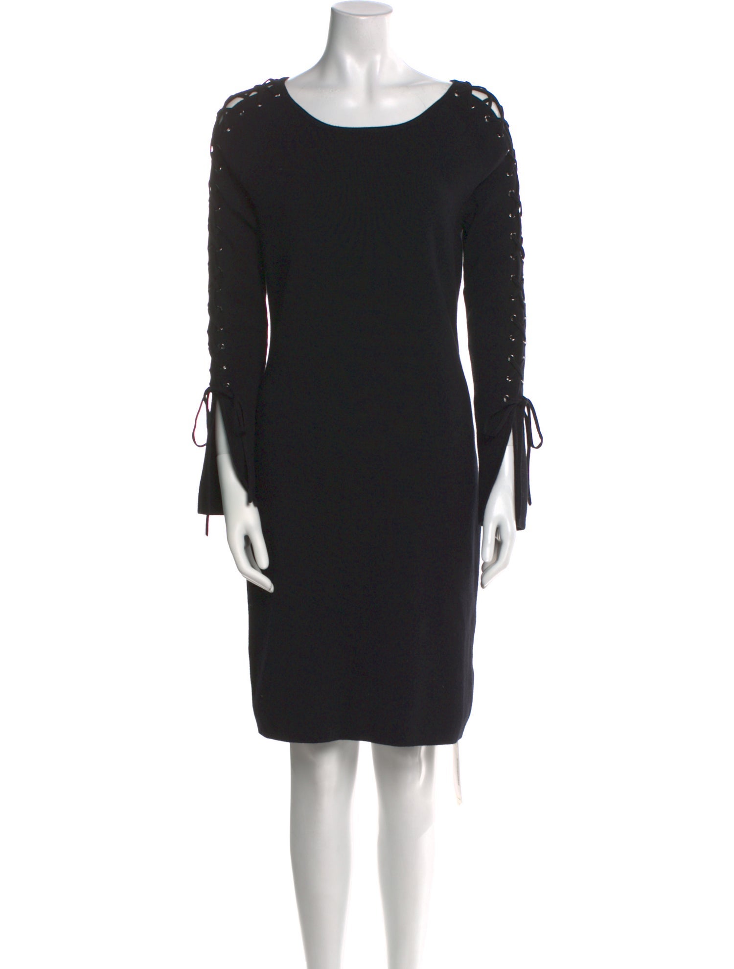 Anne Fontaine Bateau Neckline Knee-Length Dress