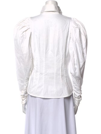 Anne Fontaine Long Sleeve Button-Up Top