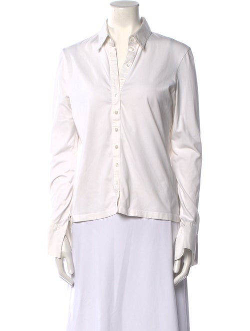 Anne Fontaine Long Sleeve Button-Up Top