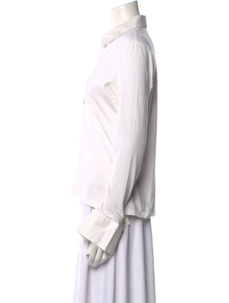 Anne Fontaine Long Sleeve Button-Up Top