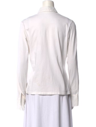 Anne Fontaine Long Sleeve Button-Up Top
