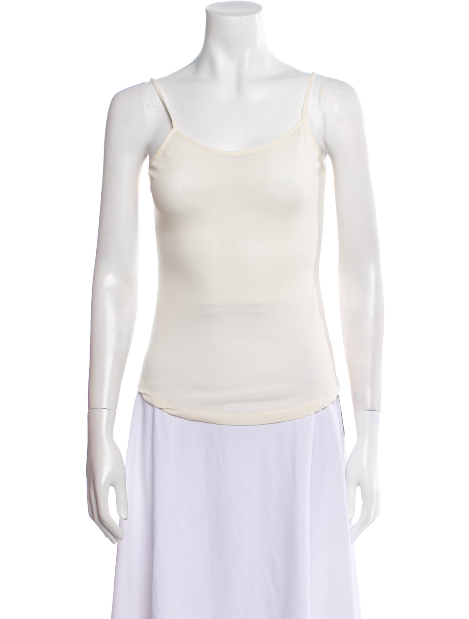 Anne Fontaine Scoop Neck Sleeveless Top