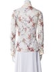 Anne Fontaine Floral Print Long Sleeve Button-Up Top