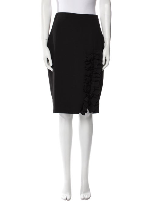 Anne Fontaine Ruffle Embellishment Knee-Length Skirt