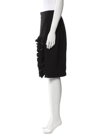 Anne Fontaine Ruffle Embellishment Knee-Length Skirt