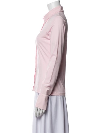 Anne Fontaine Long Sleeve Button-Up Top