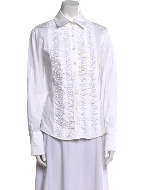 Anne Fontaine Long Sleeve Button-Up Top