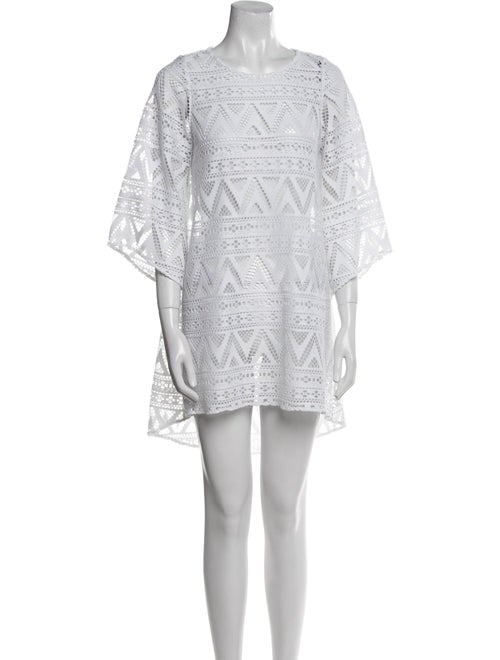 Anne Fontaine Scoop Neck Mini Dress