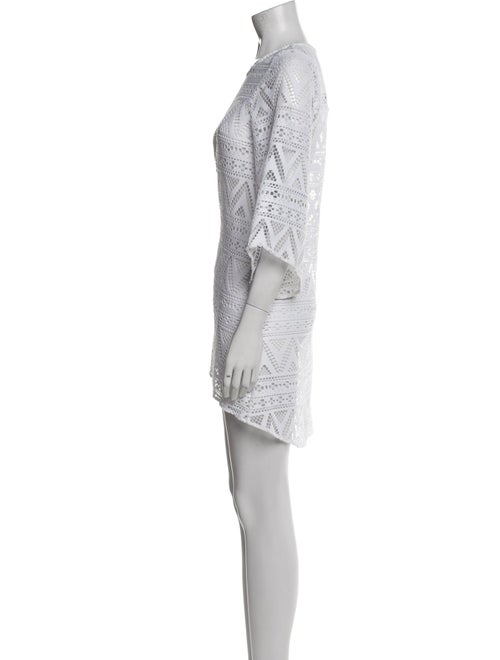 Anne Fontaine Scoop Neck Mini Dress