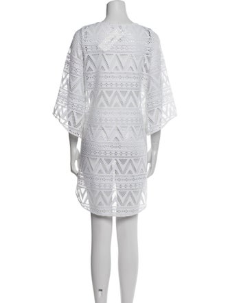 Anne Fontaine Scoop Neck Mini Dress