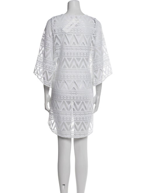 Anne Fontaine Scoop Neck Mini Dress